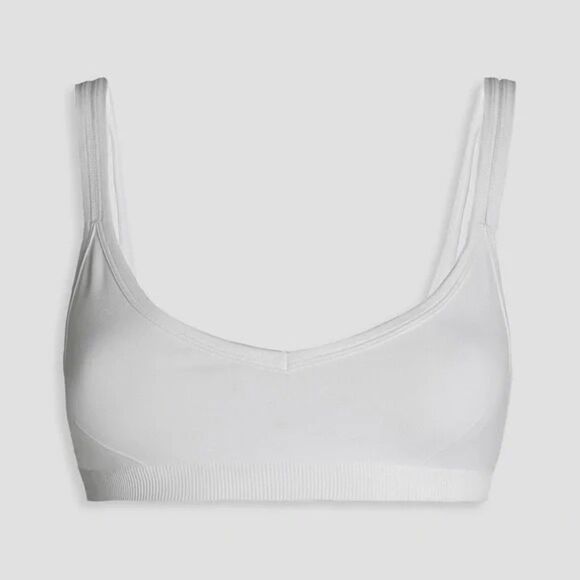 NWT Helmut Lang Button Strap Jersey Bra in Optic White Size XS - Picture 3 of 12